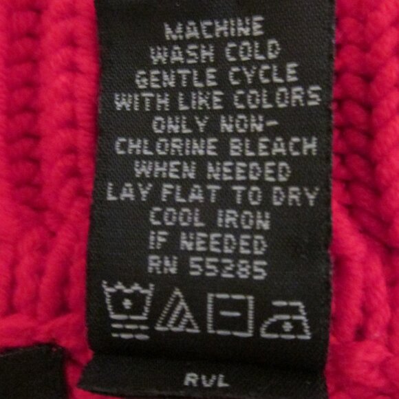 EXPRESS WOMENS SIZE M SWEATER RED ZIP FRONT CARDIGAN W/ COLLAR CHRISTMAS HOLIDAY - Picture 11 of 11